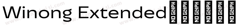 Winong Extended字体转换